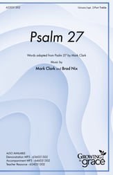 Psalm 27 Unison/Two-Part choral sheet music cover